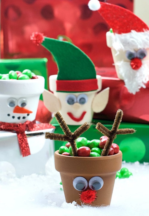 Holiday Character Candy Pots