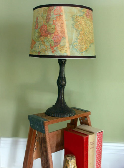 Vintage Map Lamp Shade