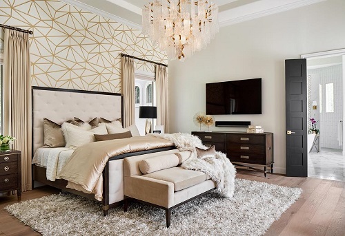 White and Gold Bedroom Ideas 9