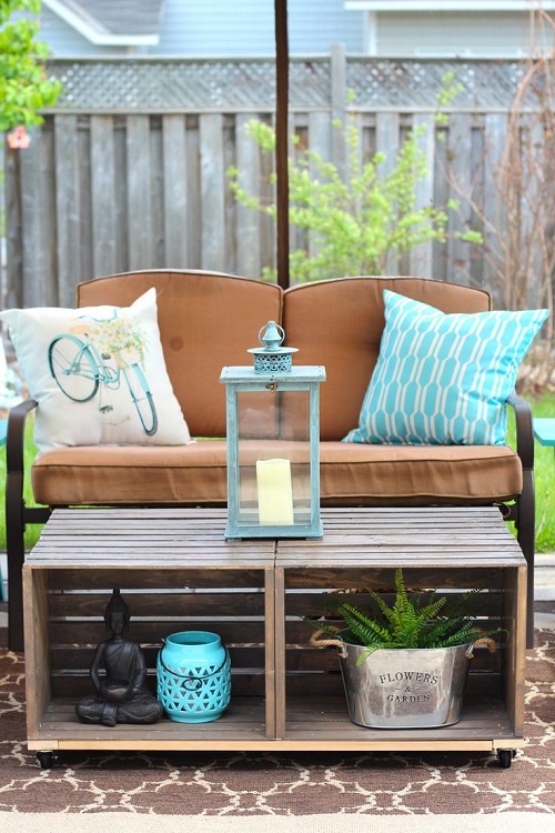 DIY Outdoor Coffee Table Ideas 8