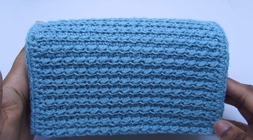 Crochet Moss Stitch Purse