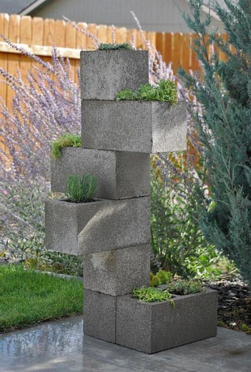 Cinder Block Ideas for Garden 2