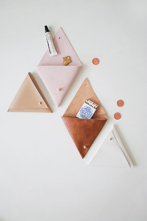 DIY Crafts Leather pouch