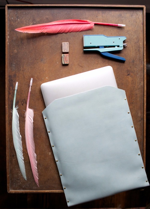 DIY Leather Crafts laptop case