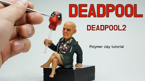 Deadpool Polymer Sculpture