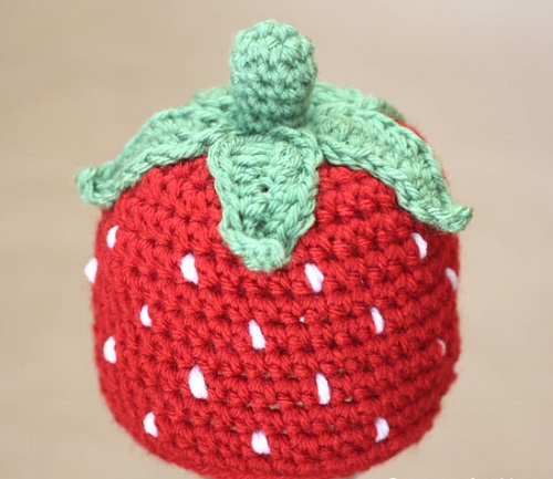 Strawberry Beanie Crochet Patterns 2