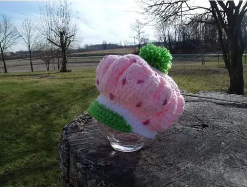 Strawberry Shortcake Crochet Hat