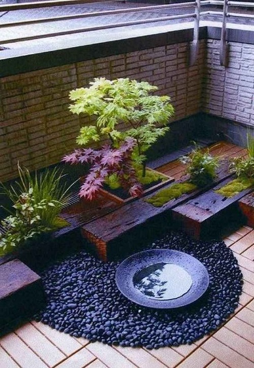 Balcony Zen Garden Idea