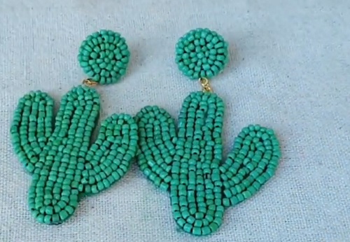 DIY Cactus Earrings 10