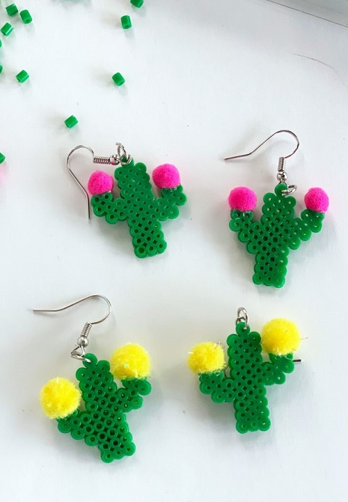 DIY Cactus Earrings 2
