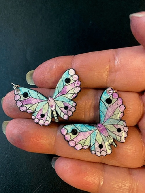 DIY Butterfly Wings Earrings 9