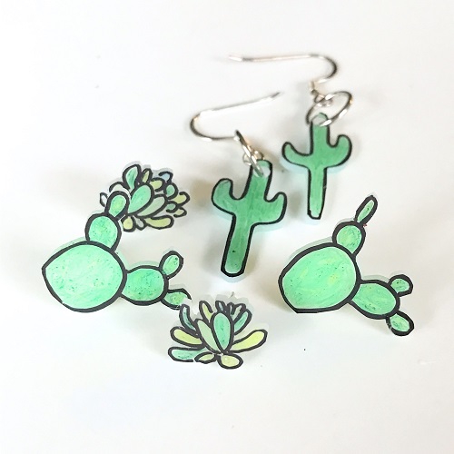 DIY Cactus Earrings 6