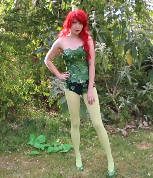 DIY Poison Ivy Costume 3
