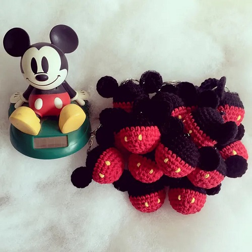 Crochet Mickey Amigurumi Keychain