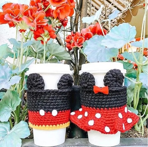 Crochet Mickey Cup Cozy
