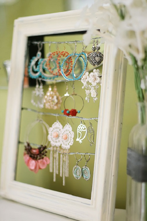 Shabby Chic Dangly Earrings Display