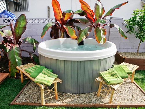 Hot Tub Landscaping on a Budget 3