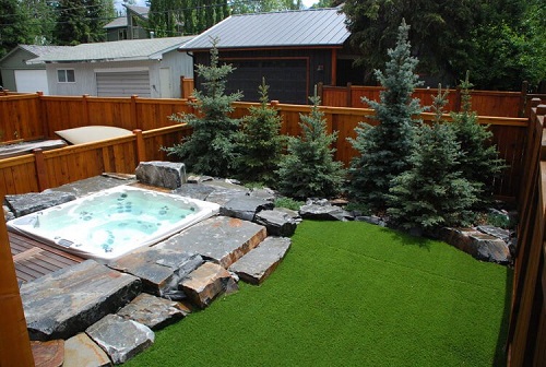 Hot Tub Landscaping on a Budget 7