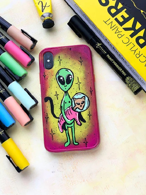 Interstellar Phone Case Painting Idea