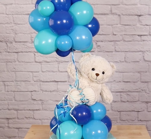DIY Teddy Bear Balloons Centerpiece