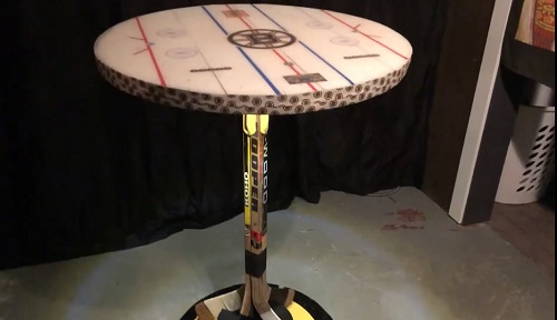 Hockey Themed Reel Table