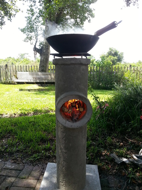 Wood Fired Rocket Stove