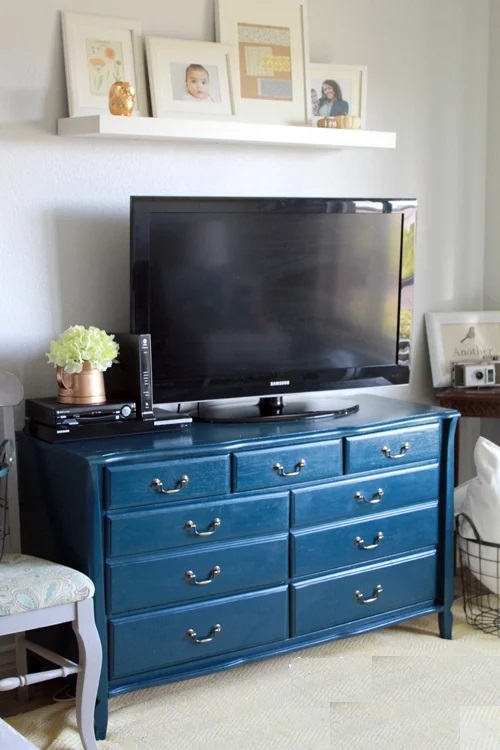 Painted Dresser TV Stand