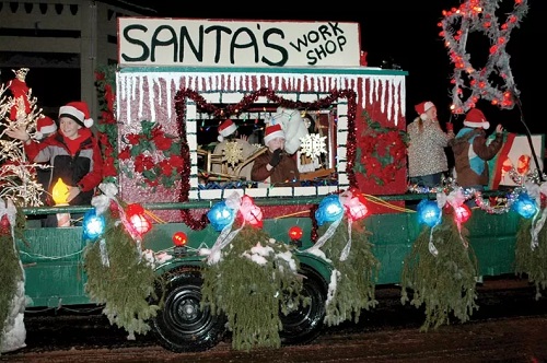Santa's Work Shop Parade Float for Kids