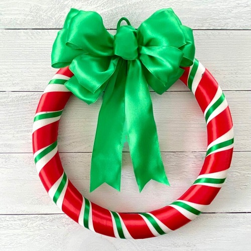 DIY Ribbon Wreath for Christmas