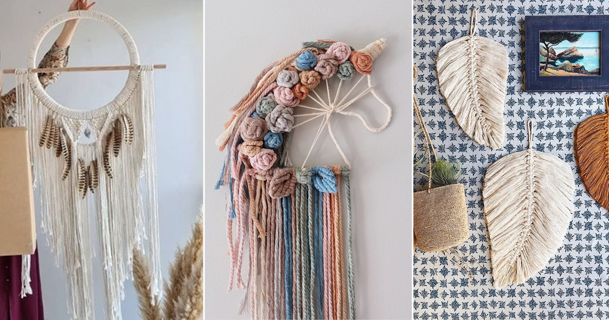 13 Boho Macrame Wall Hanging Free Patterns - Hello Lidy