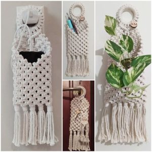 7 Macrame Wall Pocket Free Patterns - Hello Lidy