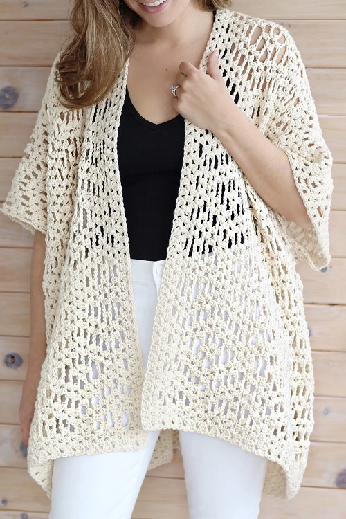 Esma Boho Kimono Cape Cardigan