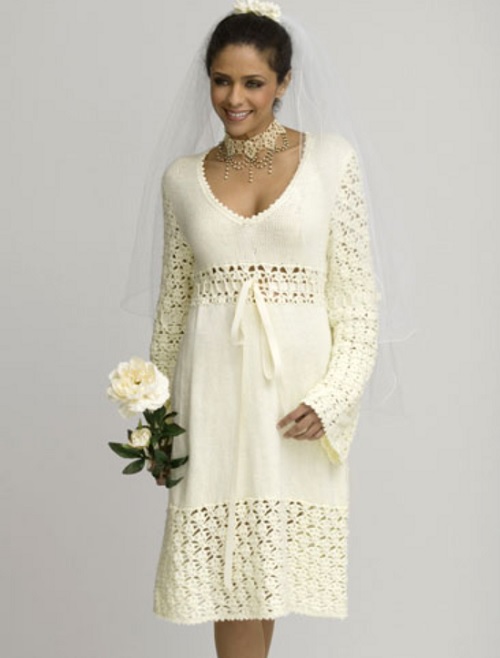 Knitted Wedding Dress Free Patterns 2