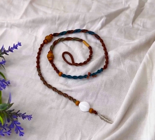 Bohemian Macrame Hair Dreadwrap Accessory