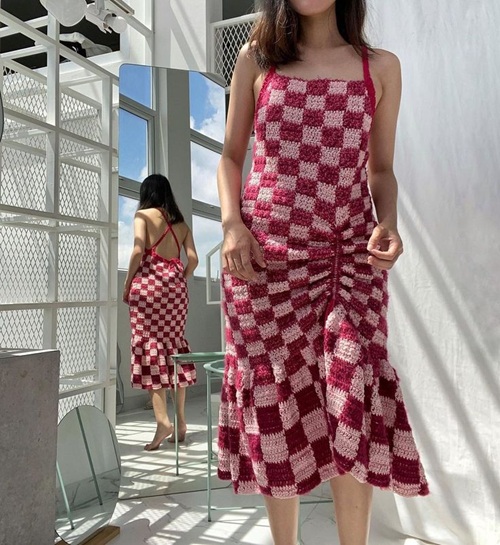 top Checkered Dress Crochet Patterns