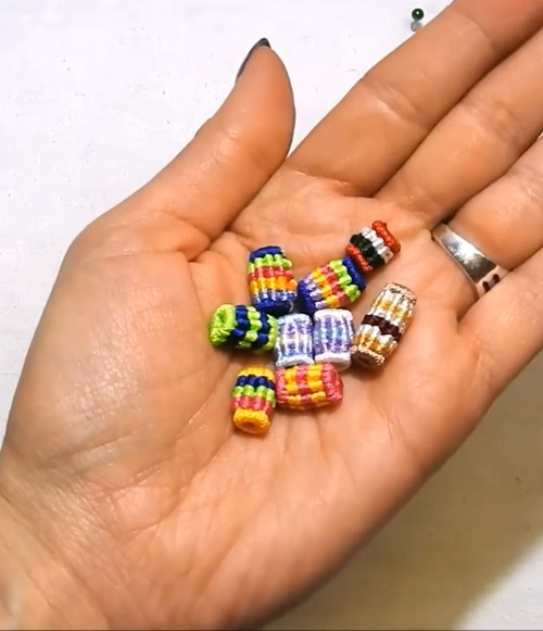Macrame dreadlock beads tutorial