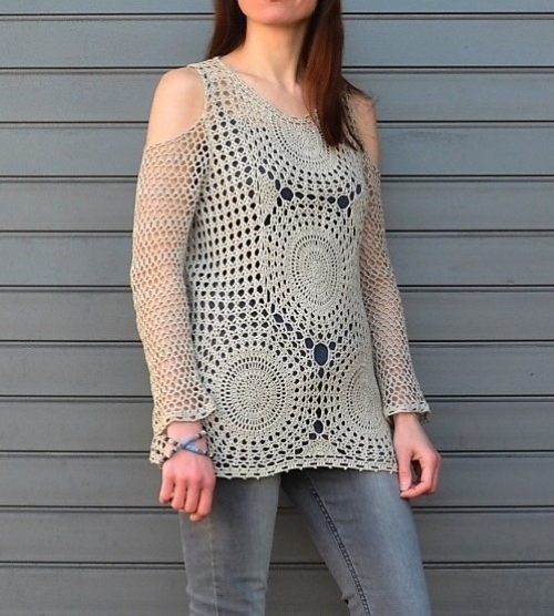 Constellation Cold Shoulder Tunic Top