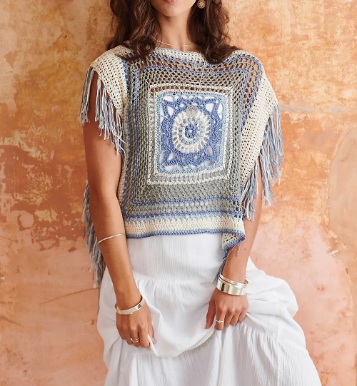 Fringed Square Top