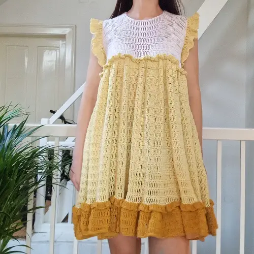 Crochet Mini Dress Free Patternsa
