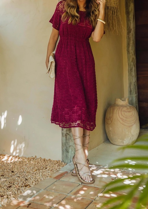 crochet dress perfect for evening