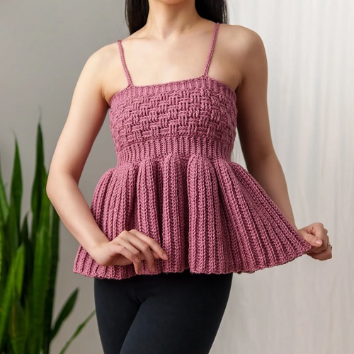 Crochet Peplum Top Free Patterns 2