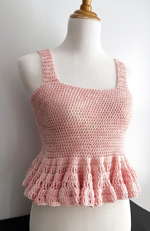 Crochet Peplum Top Free Patterns 3