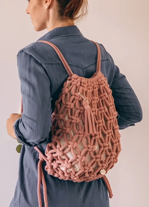 DIY EASY Macrame BACKPACK by