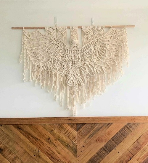 Macrame Eagle Wall Hanging