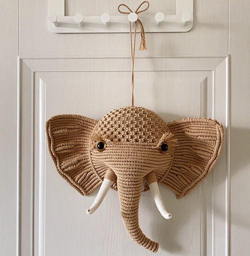 top Macrame Elephant Wall Hanging Free Patterns