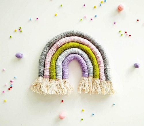 Macrame Rainbow Wall Hanging Free Patterns