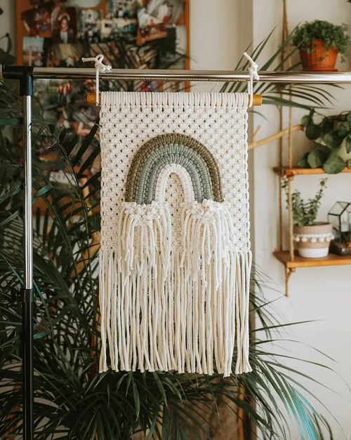Macrame Rainbow Wall Hanging