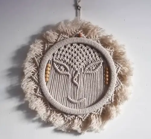 Macrame Sun Mandala Wall Hanging