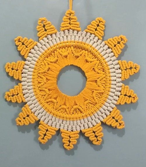 DIY Macrame Mandala Wall Hanging