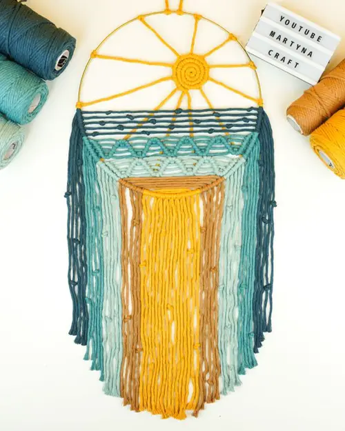 Summer Sunset Macrame Project